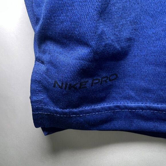 Nike Pro Standard Fit Athletic Tee T Shirt Men Size S Small Blue Gym Running Dri - Picture 5 of 12